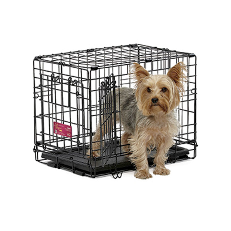 Large double hot sale door dog crate